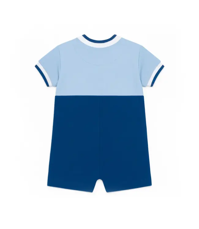 Florence Eiseman Knit Shortall with Pirate Ship & Crab