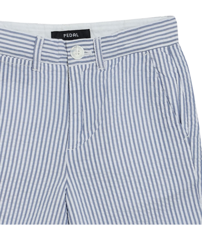 Blue Seersucker Short