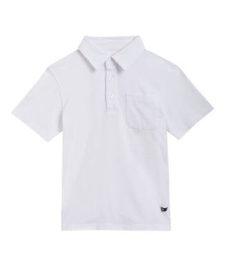 Pedal White S/S Polo