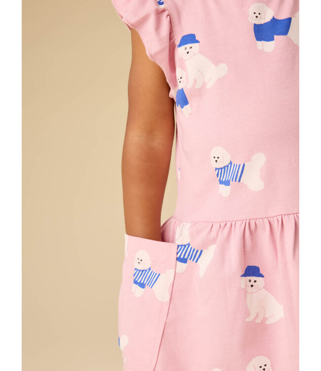 Spanish Water Dog Flutter Sleeve Pocket Dress
