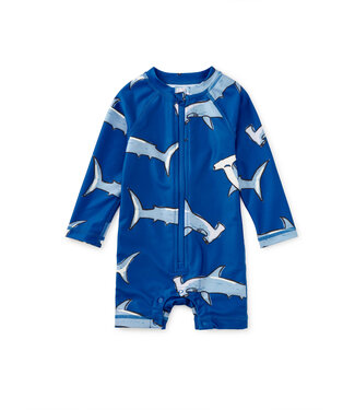 Tea Collection Hammerhead Sharks Rash Guard Swimsuit
