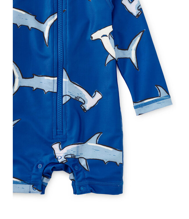 Tea Collection Hammerhead Sharks Rash Guard Swimsuit