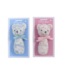 Toile Teddy Bear Rattle