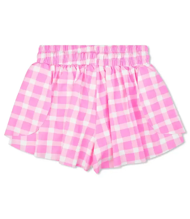 Iscream Pink Gingham Butterfly Shorts