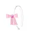 lilies&roses Bow French Satin Pink Headband