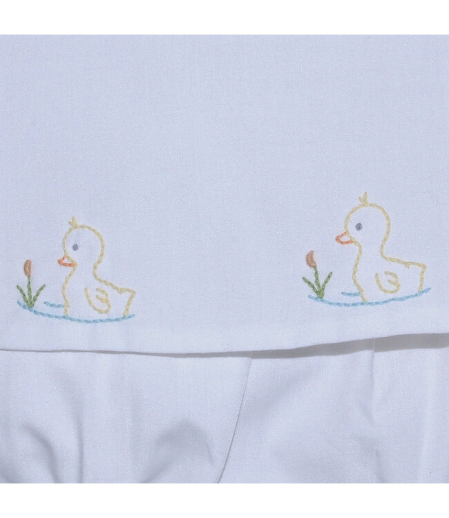 White Bailey Diaper Set - Ducks