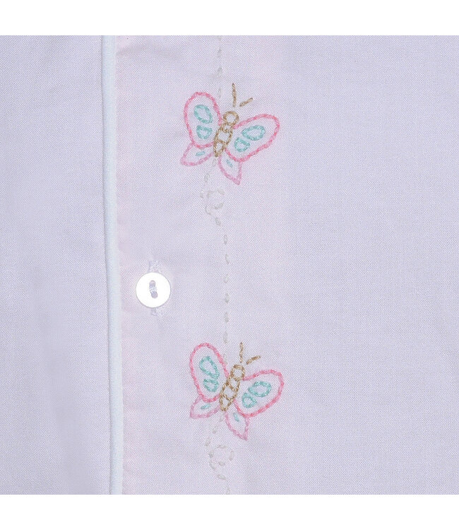 Baby Sen Pink Blanche Girl Diaper Set-Butterflies