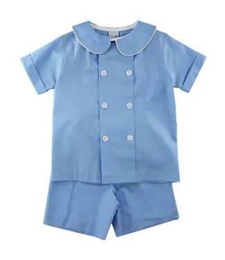 Bailey Boys Summer Blue Dressy Short Set