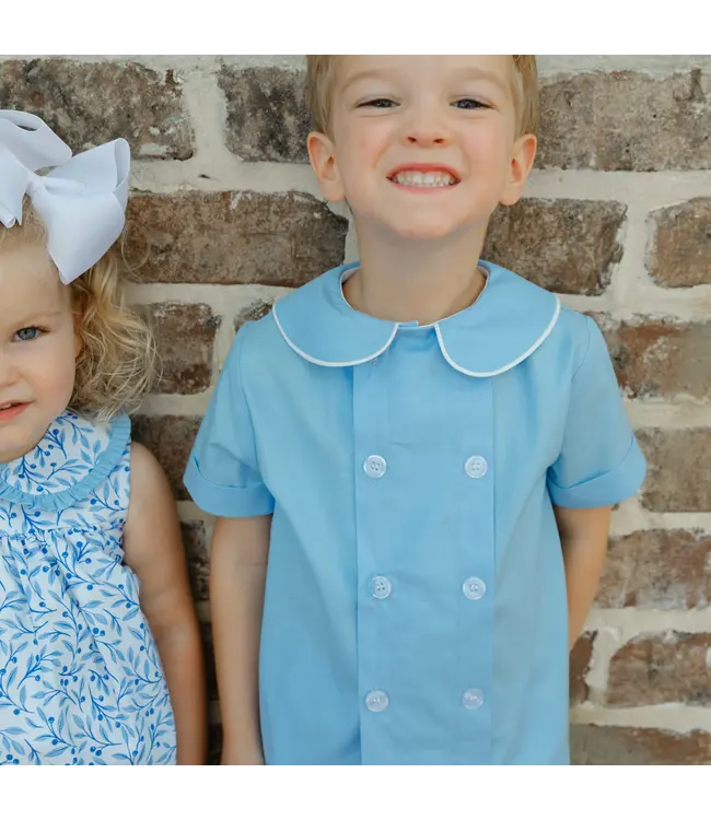 Bailey Boys Summer Blue Dressy Short Set