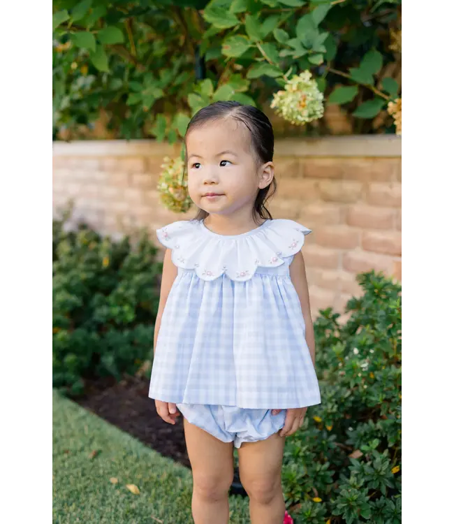 the proper peony Colby Check Bloomer Set