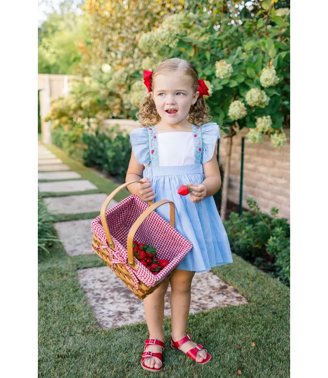 the proper peony Bryar Bee Pinafore Dress