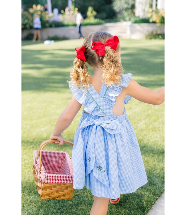 the proper peony Bryar Bee Pinafore Dress