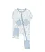 The Uptown Baby Blue Safari Sleep Romper