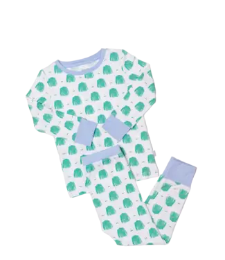 The Uptown Baby Light Blue Golf 2 Pc. PJ Set