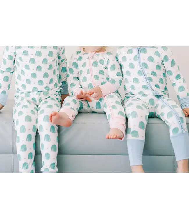 The Uptown Baby Light Blue Golf 2 Pc. PJ Set