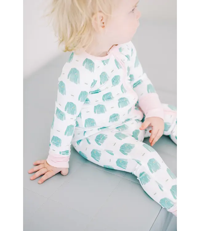 The Uptown Baby Pink Sleep Romper-Golf