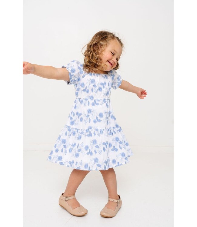 Alto Modas Blue Floral Joy Dress
