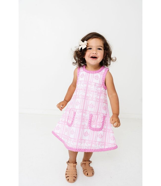 Alto Modas Pink Geometric Olivia Dress