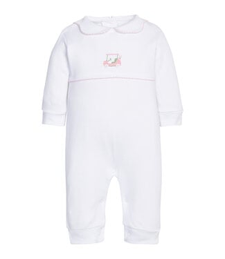 Little English Pink Golf Cart Crochet Playsuit