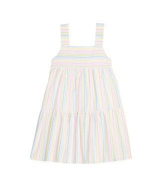 Little English Rainbow Seersucker Stripe Georgia Dress