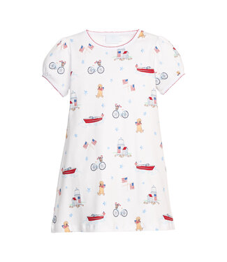 Little English Coastal Summer T-Shirt Dress