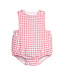 Little English Red Windowpane Louis Sunsuit