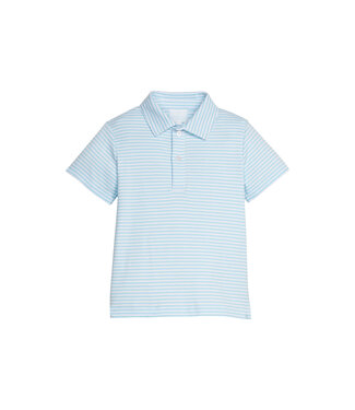 Little English Sky Stripe S/S Polo