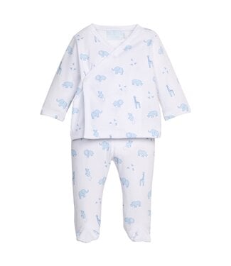 Little English Blue Safari Wrap Set