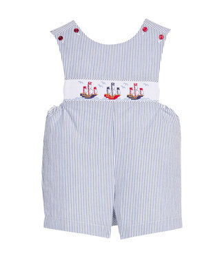 Little English Pirate Ship Smocked Shortall