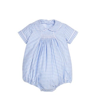 Little English Mayfair Gingham Chest Smocked Bubble