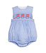 Little English Flags Smocked Apron Bubble