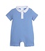 Little English Royal Stripe Peter Pan Polo Romper