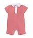Little English Red Stripe Peter Pan Polo Romper