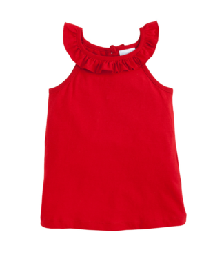 Little English Red Ruffle Tank
