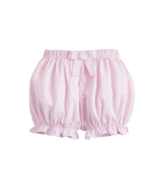 Little English Pink Seersucker Gingham Bow Bloomers