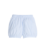 Little English Light Blue Mini Gingham Seersucker Banded Short