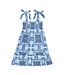 Bisby Boho Blue Wide Strap Lucy Dress