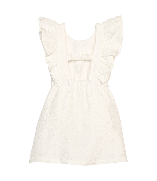 White Trellis Jacquard Sadie Dress