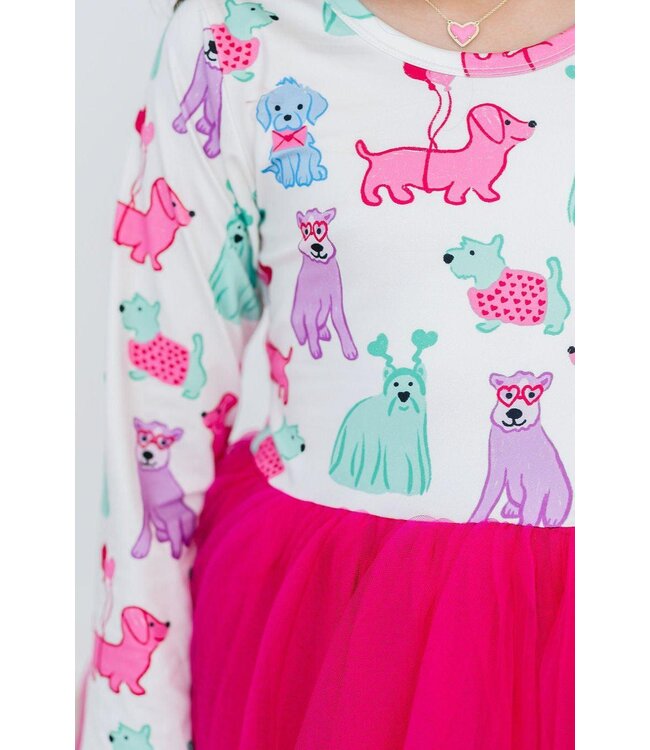Mila & Rose I Chews You L/S Tutu Dress