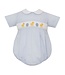 Petit Bebe Blue Tiny Stripe Easter Chicks Boys Bubble