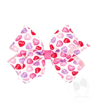 Wee Ones Medium Conversation Heart Bow