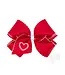 Wee Ones King RDW Moonstitch Heart Bow