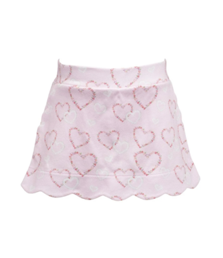 the proper peony Heartfelt Scallop Skort