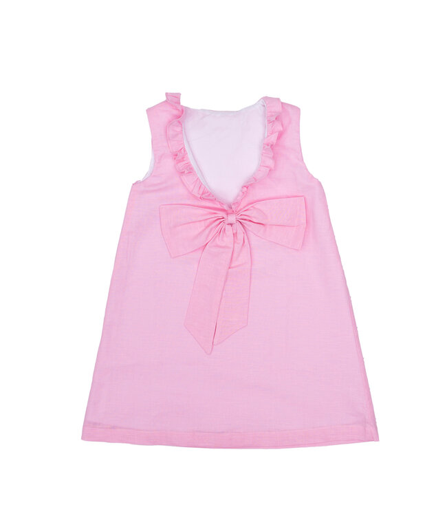 The Oaks Apparel Pink Linen Karla Dress