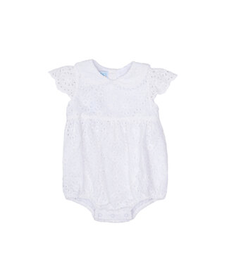 The Oaks Apparel White Eyelet Olive Bubble