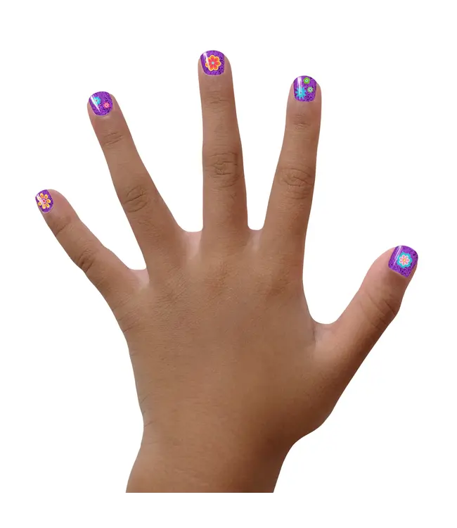 Piggy Paint Flowers 3D Nail Art