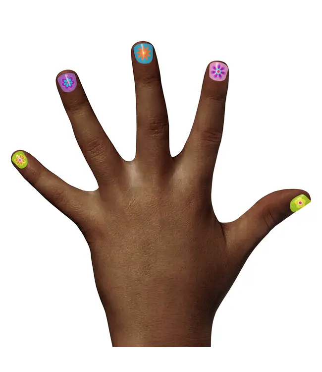 Piggy Paint Flowers 3D Nail Art