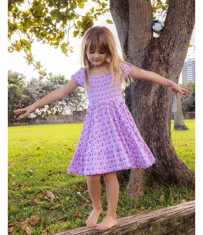 LEV baby Caroline Smocked Bubble Twirl Dress