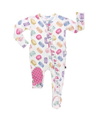 LEV baby Madeleine Ruffled Zip Footie