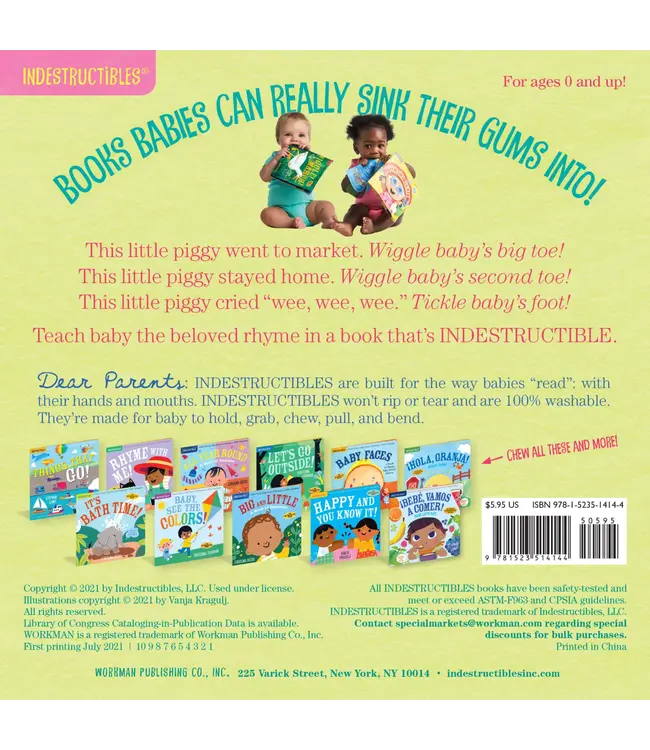 hachette book group Indestructible This Little Piggy